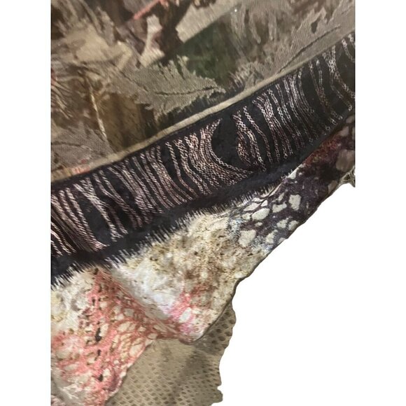 Gently used grey feather print Cardin size medium - Picture 3 of 16